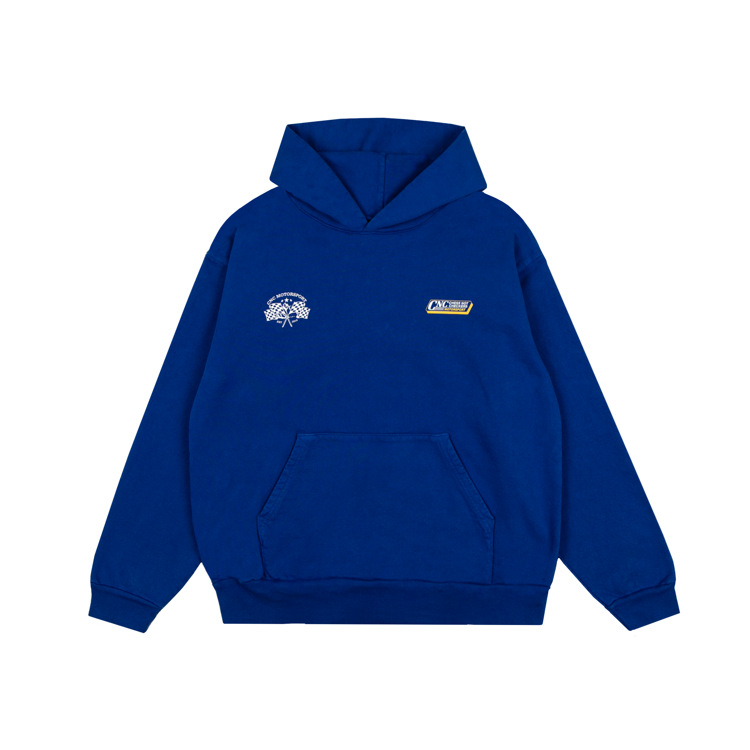 Monogram Hoodie | Cobalt Blue