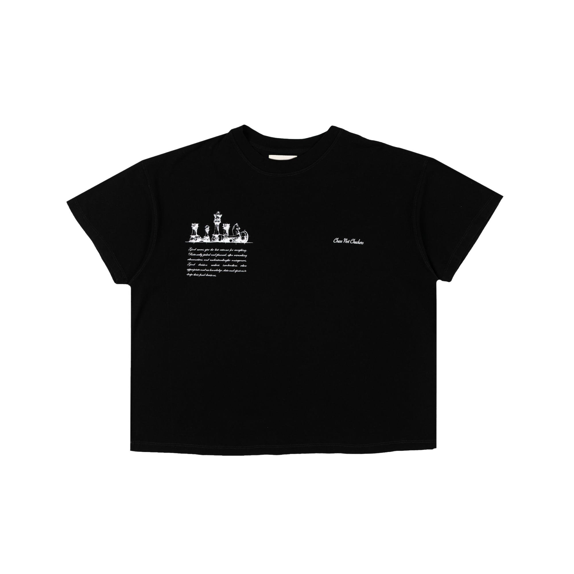 Chess Club T-Shirt | Jet Black