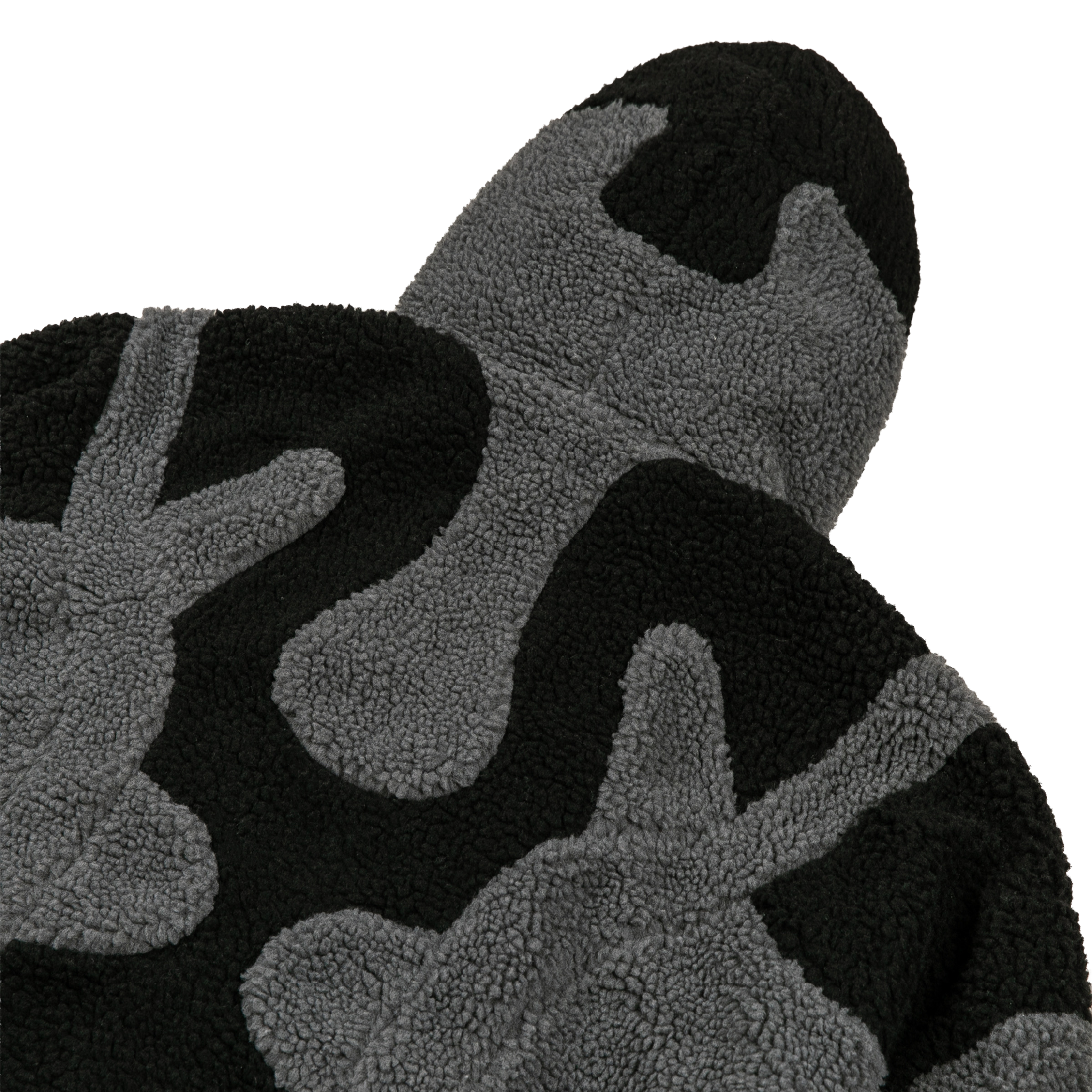Midnight Sherpa Fleece Jacket | Black/Grey