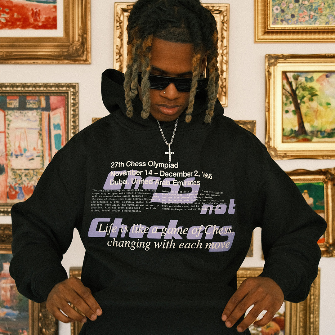 MGM Chess Club Hoodie | Jet Black