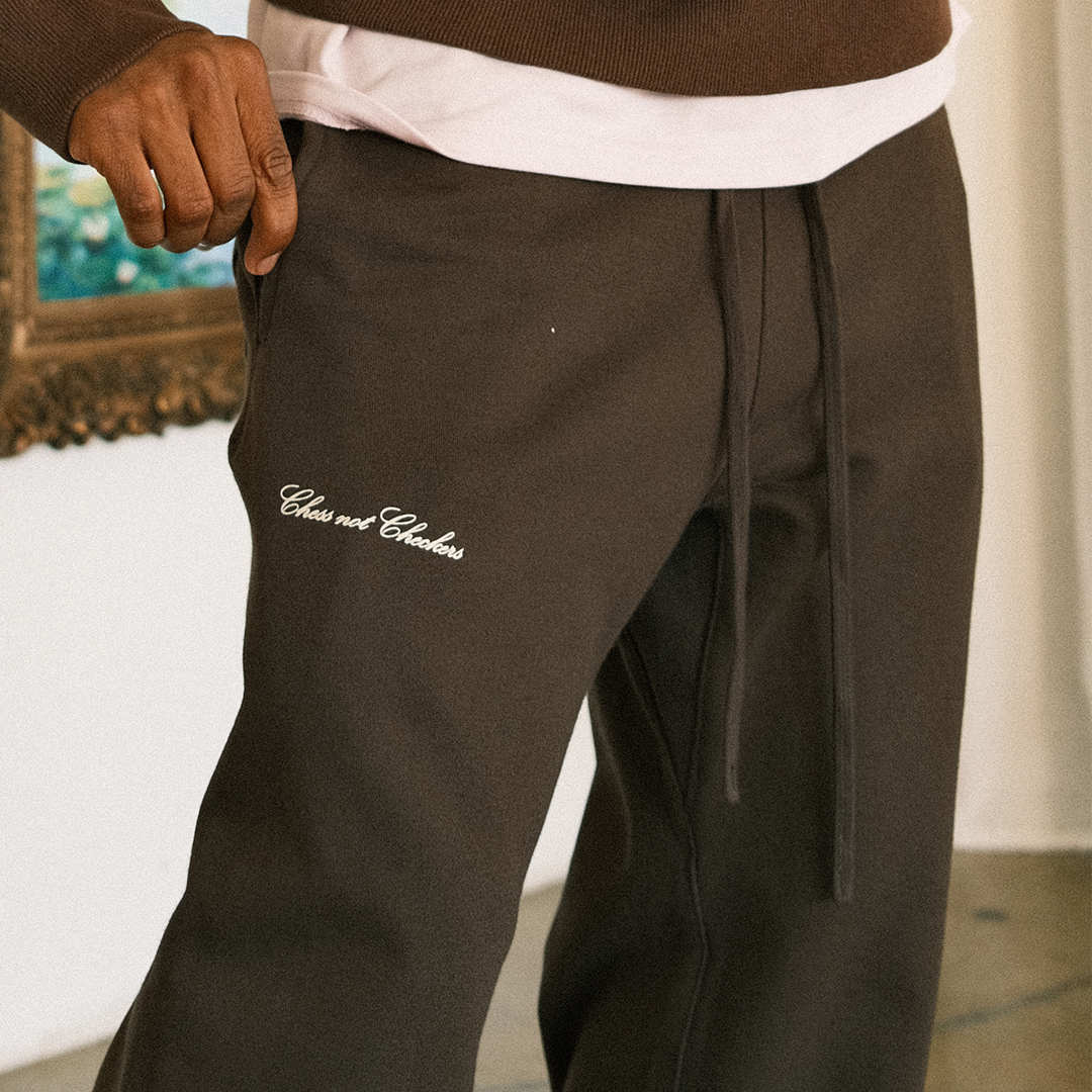 Staple Straight Leg Jogger | Chocolate