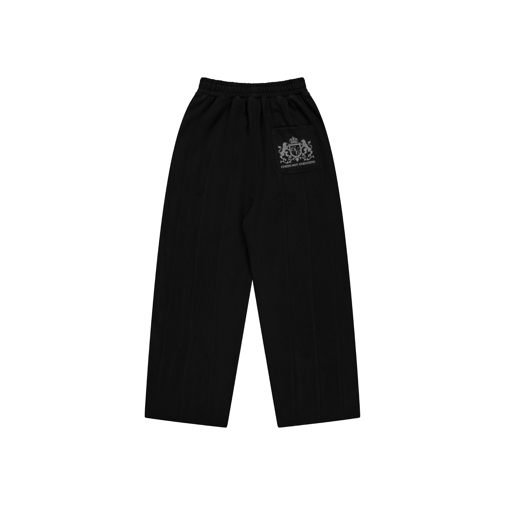 Wide Leg Pin-tuck Sweatpant | Black