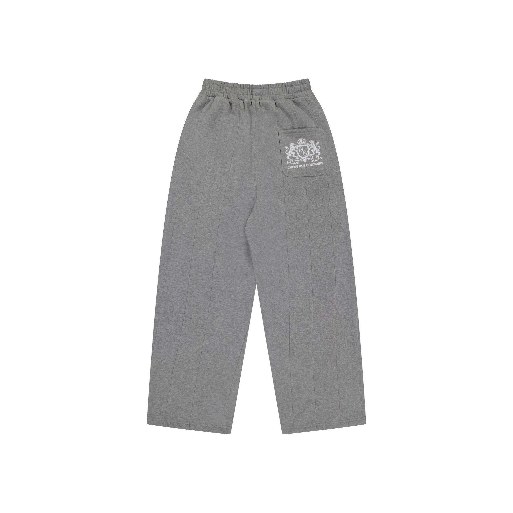 Wide Leg Pin-tuck Sweatpant | Grey