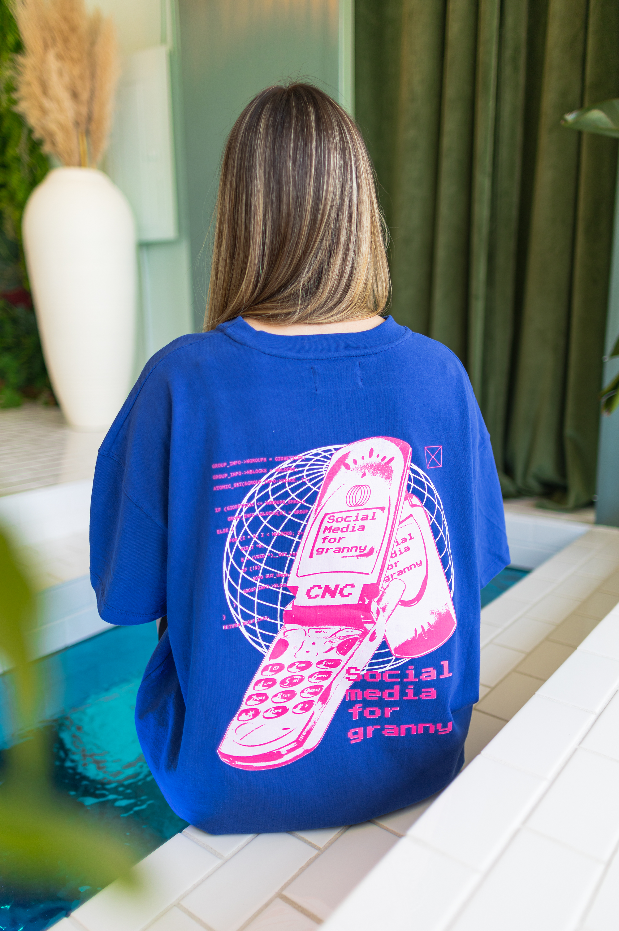Dial Up T-Shirt | Cobalt Blue
