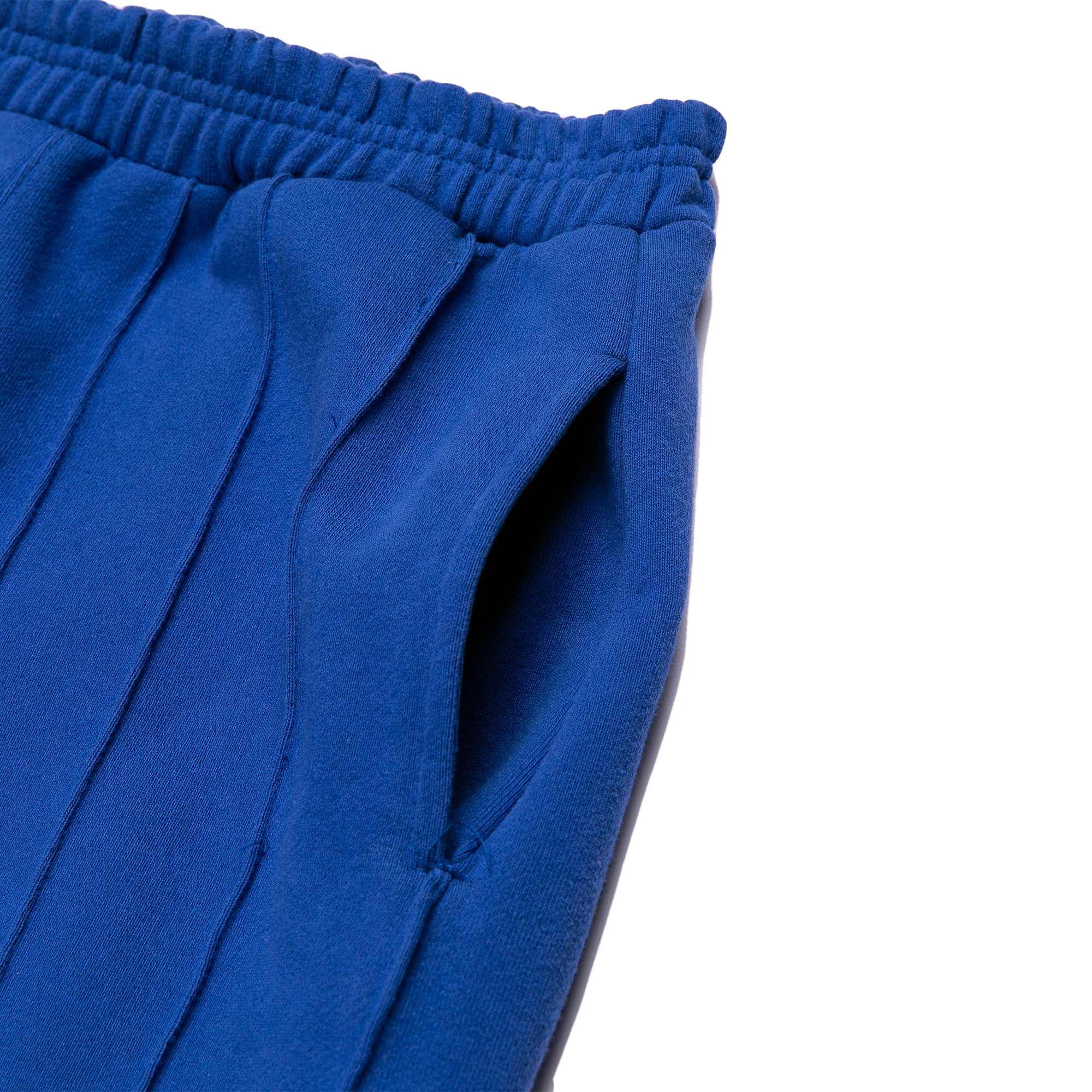 Pin-tuck Pinstripe Sweatpants | Cobalt Blue