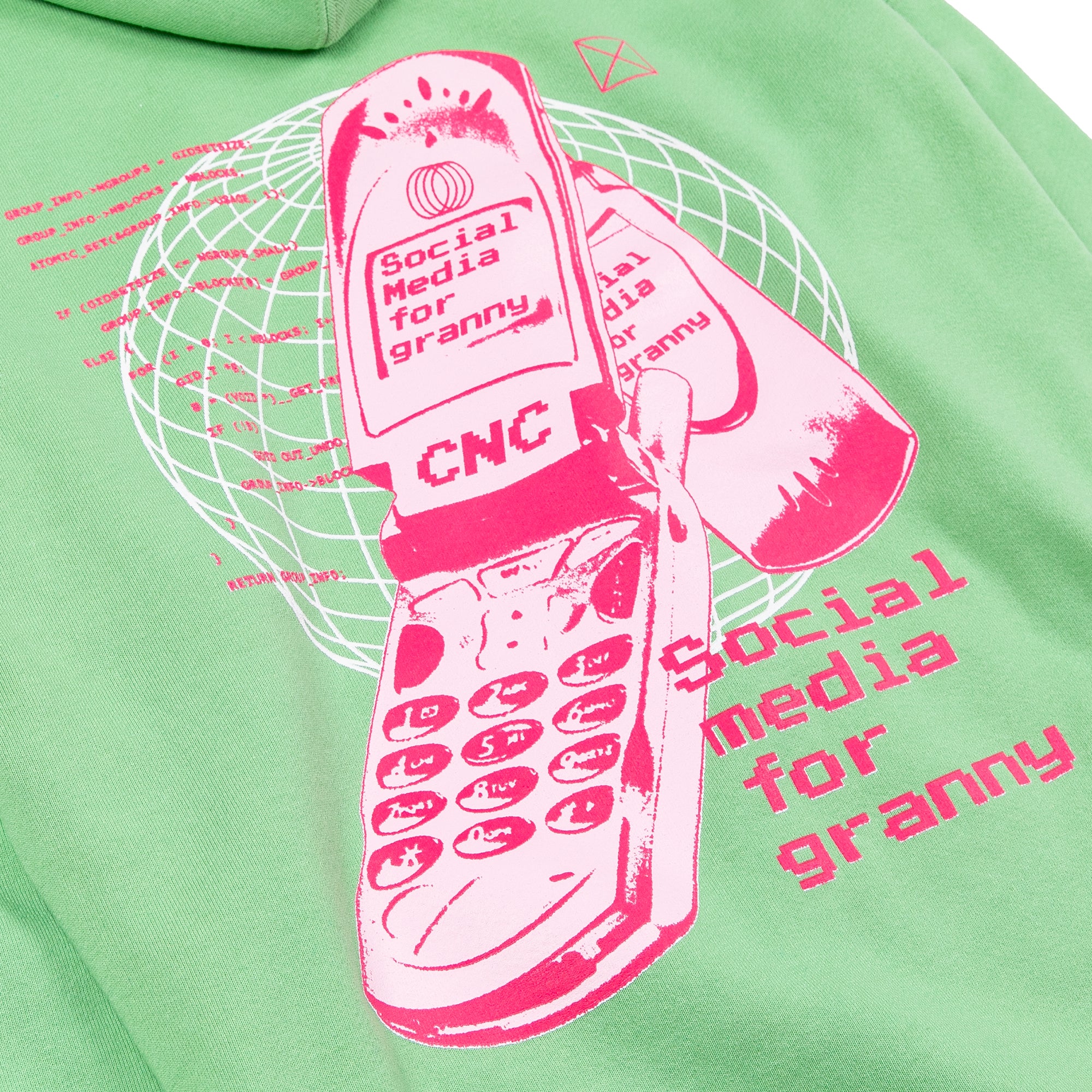 Dial Up Hoodie | Pea-pod Jade