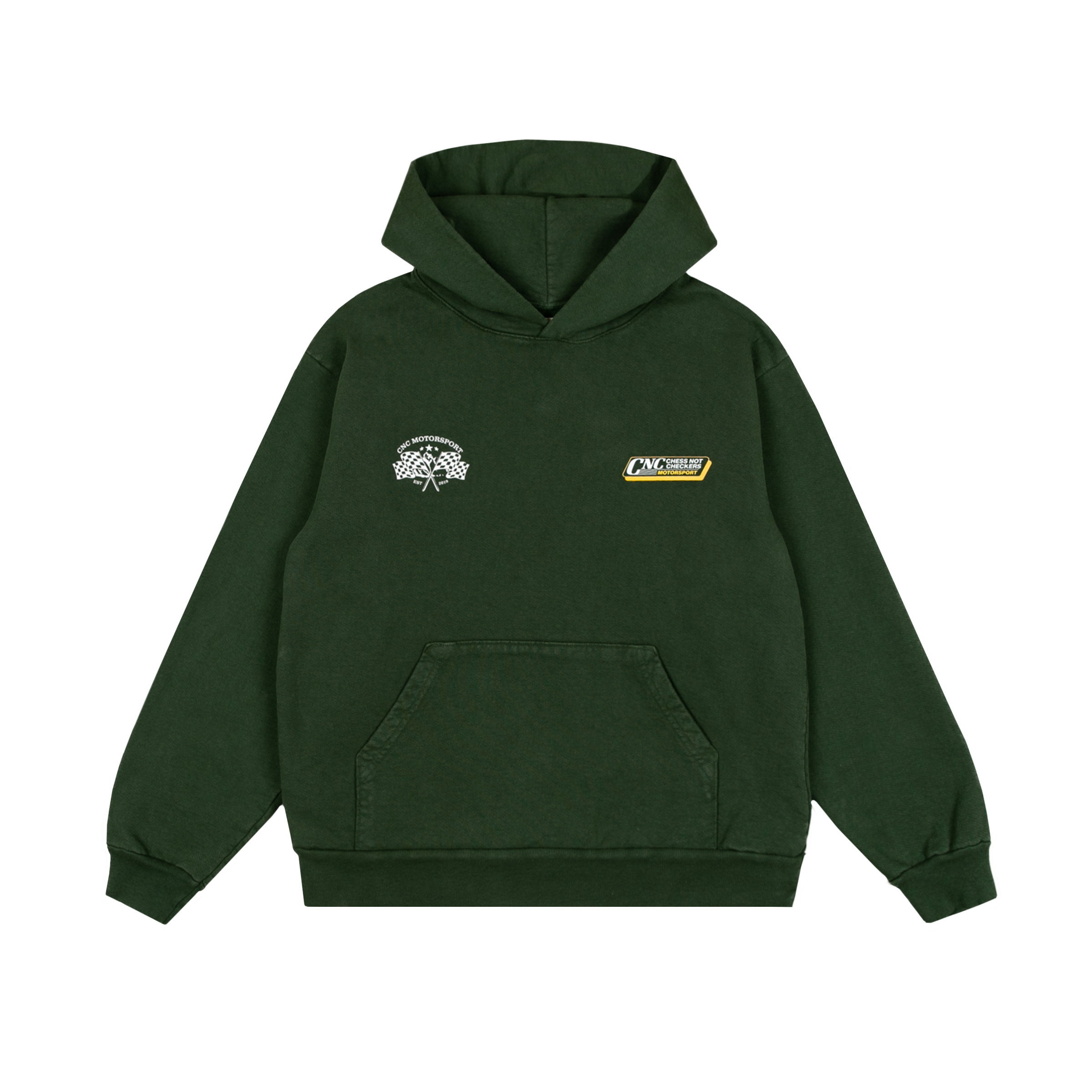 Monogram Hoodie | Forest Green