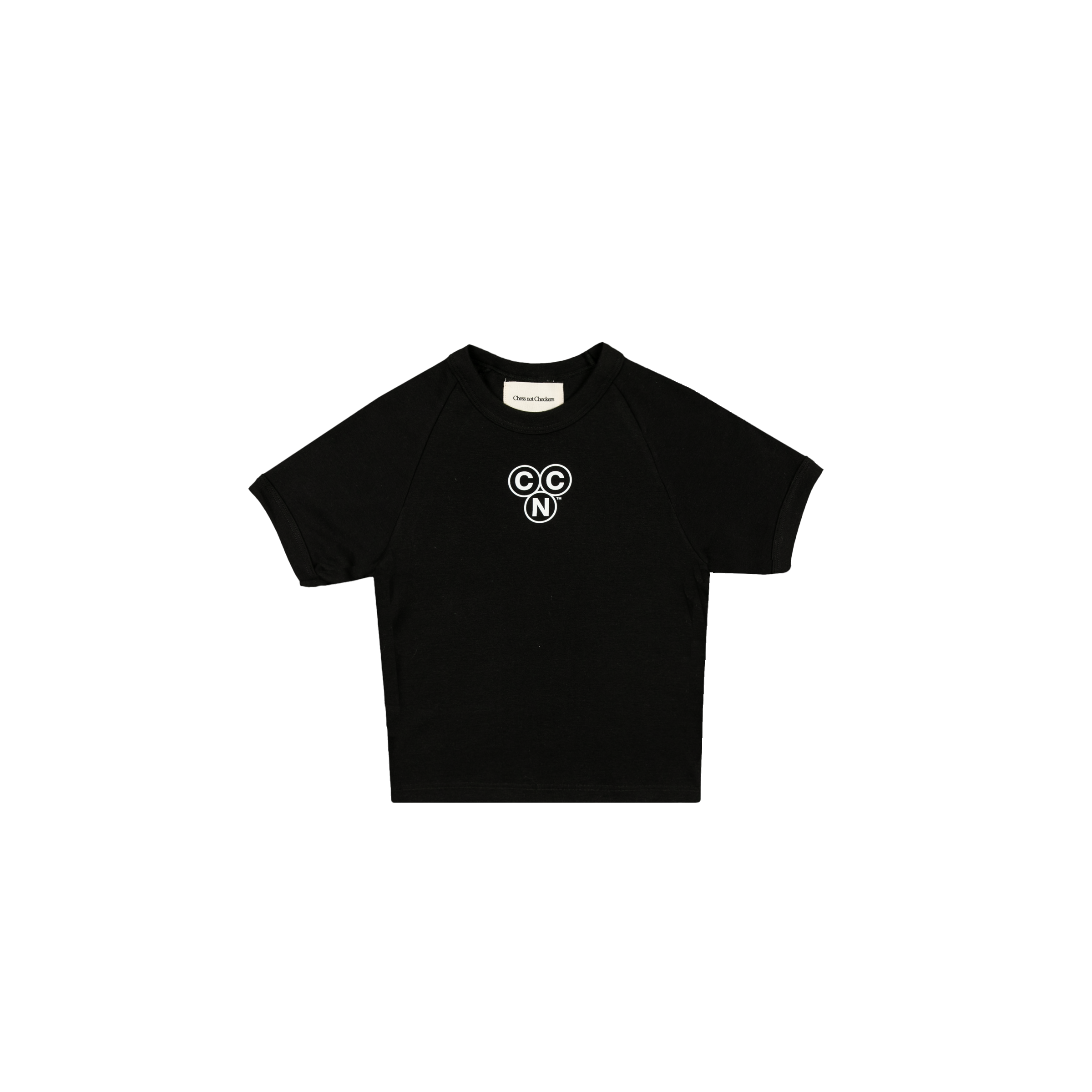 Monogram Baby Tee | Black