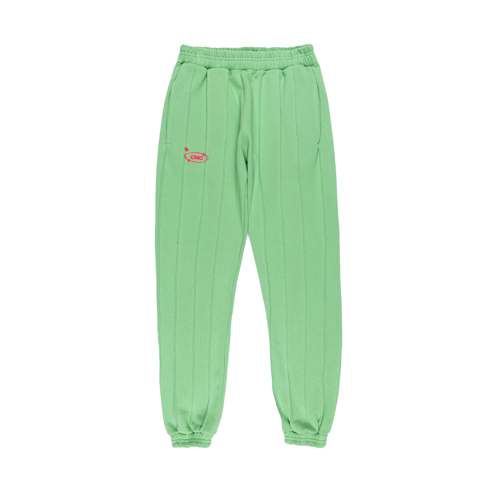 Pin-tuck Pinstripe Sweatpants | Pea-pod Jade