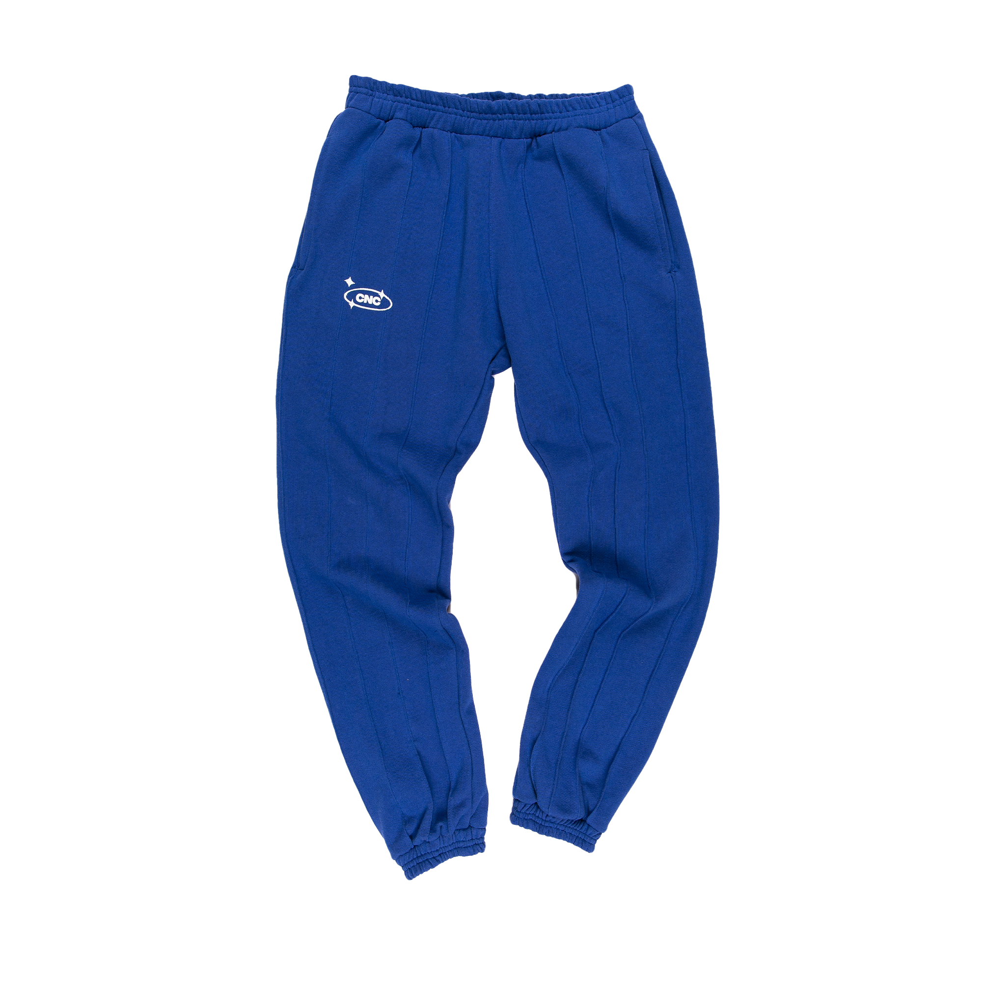 Pin-tuck Pinstripe Sweatpants | Cobalt Blue