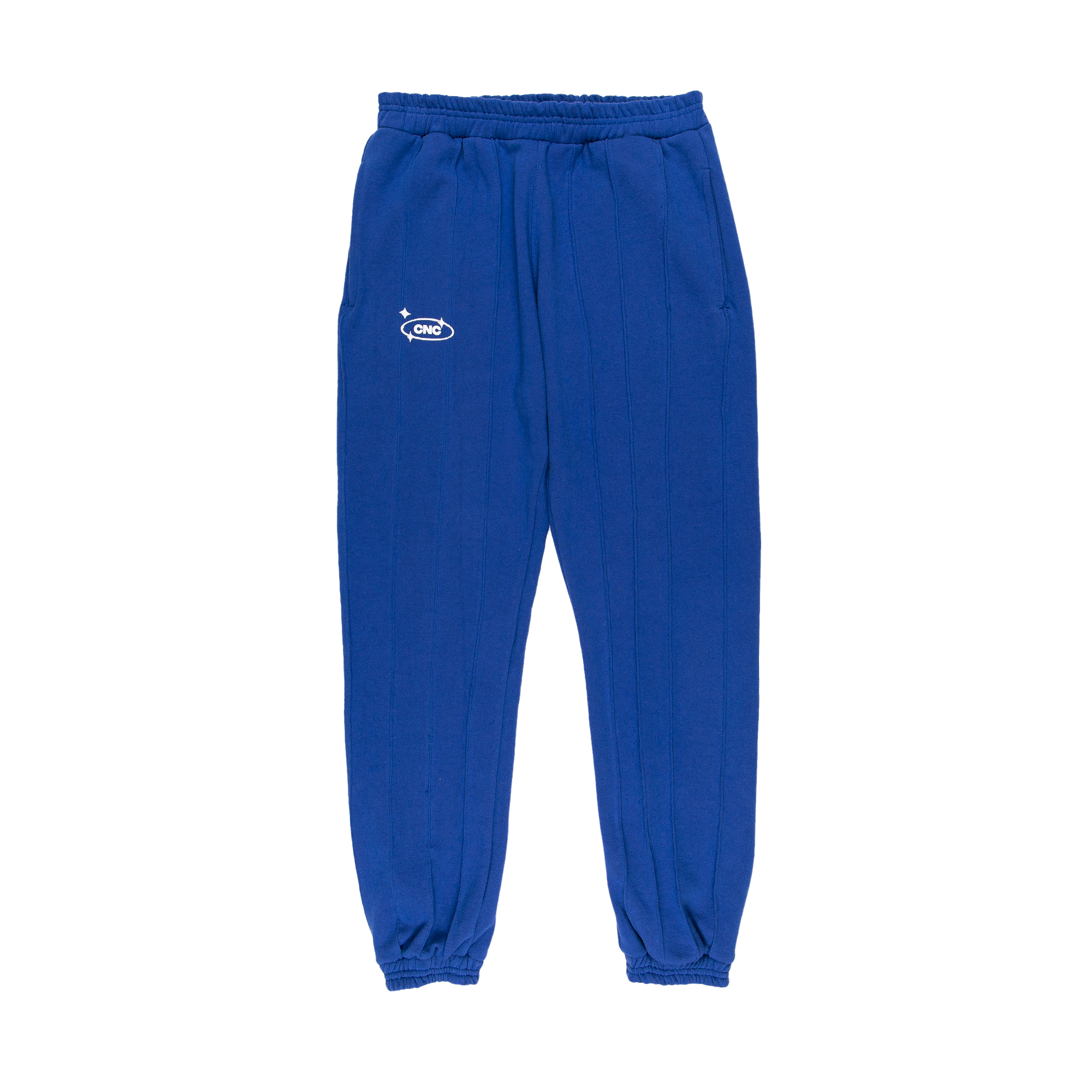 Pin-tuck Pinstripe Sweatpants | Cobalt Blue