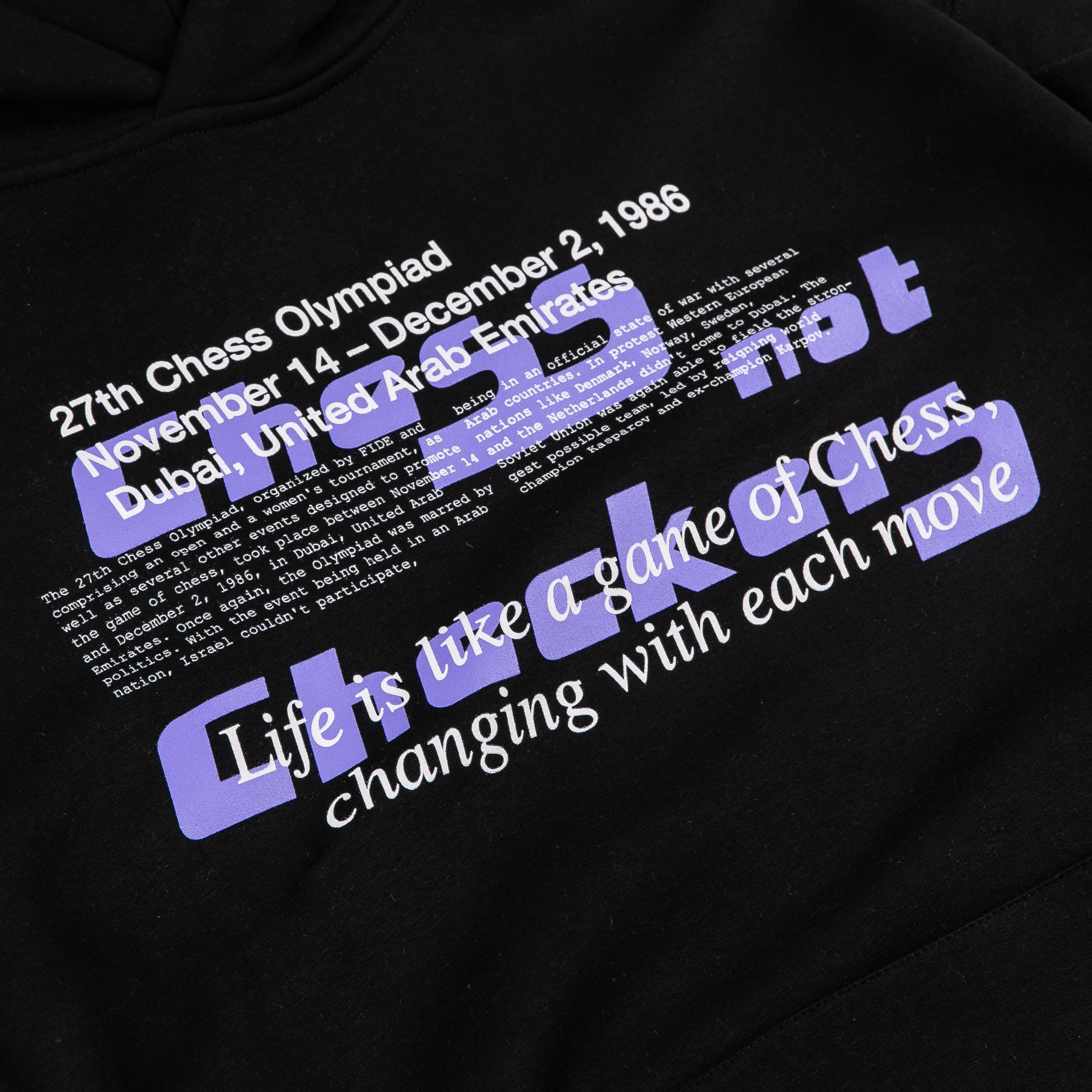 MGM Chess Club Hoodie | Jet Black