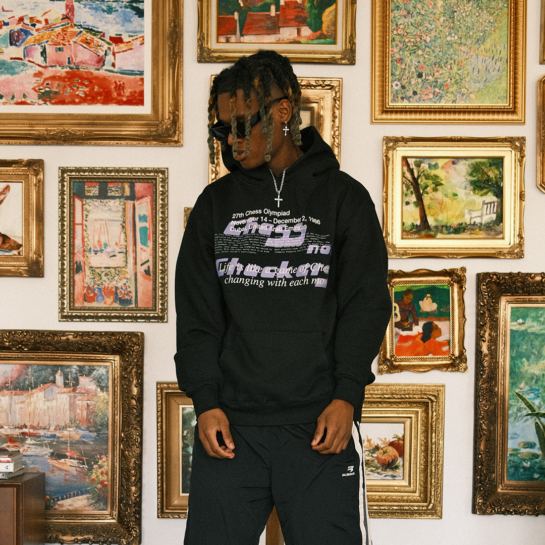 MGM Chess Club Hoodie | Jet Black