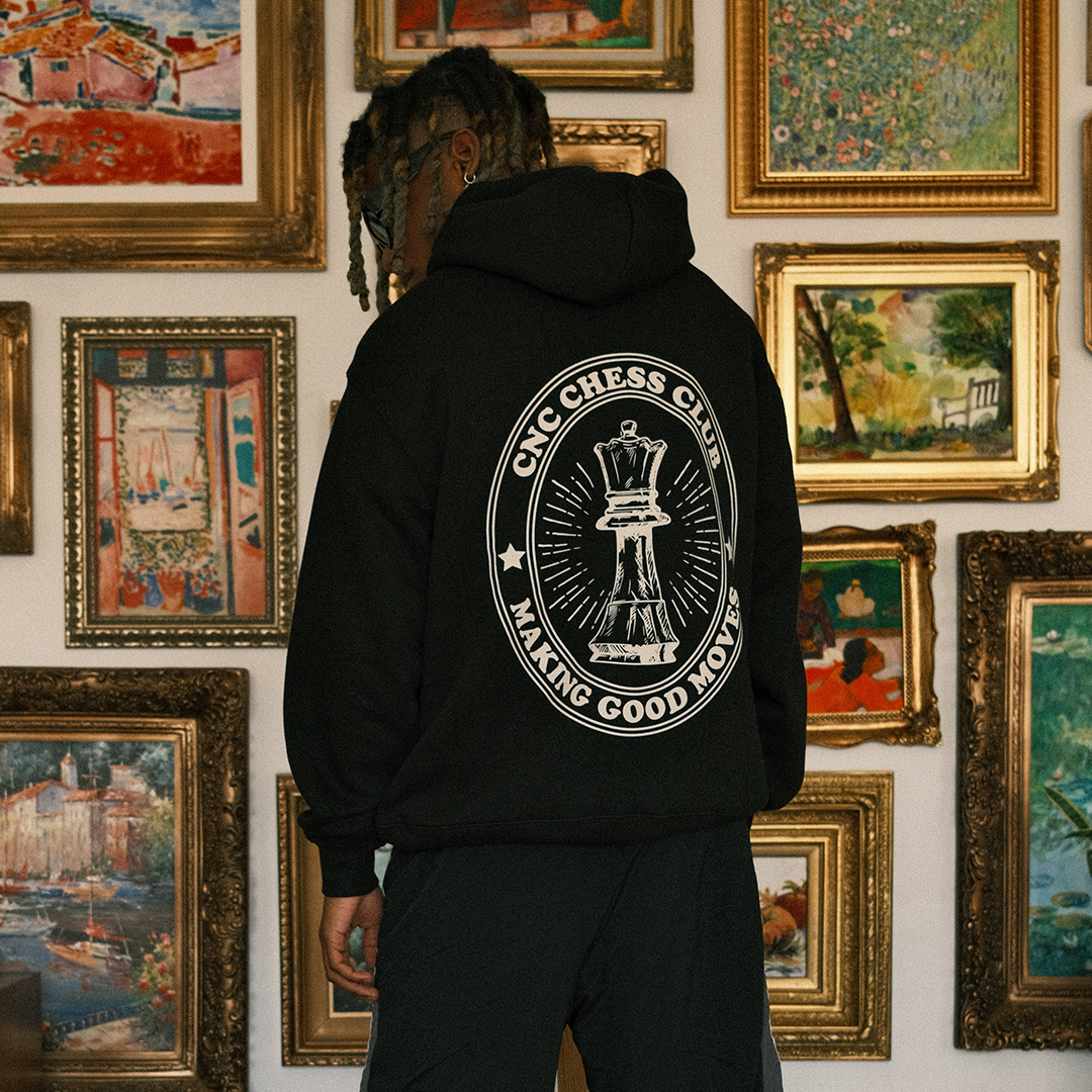 MGM Chess Club Hoodie | Jet Black