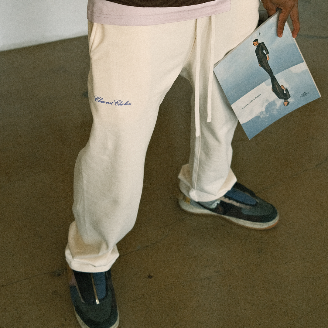 Staple Straight Leg Jogger | Ivory