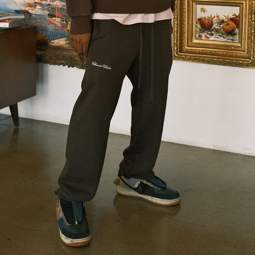 Staple Straight Leg Jogger | Chocolate