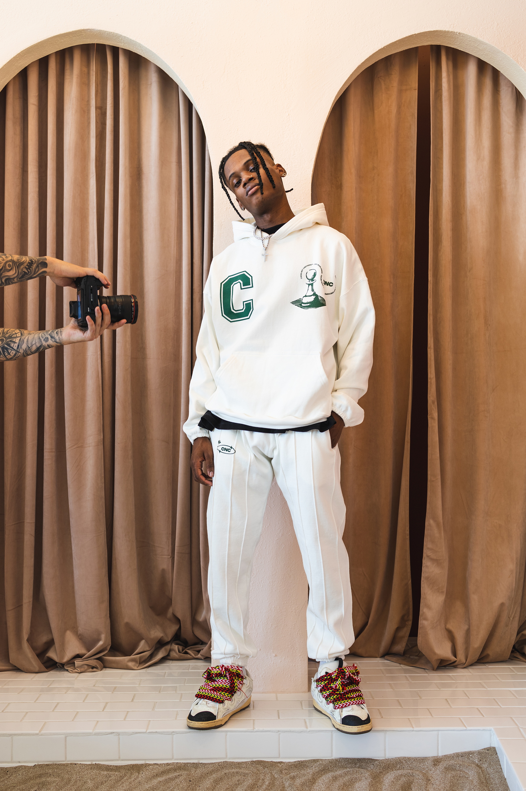 Chess Club Hoodie | Ivory