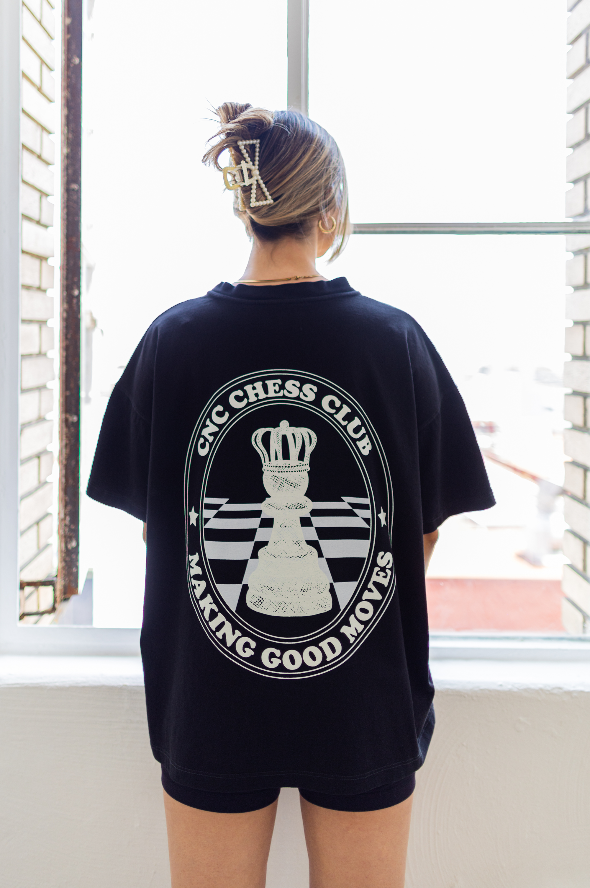 Chess Club T-Shirt | Jet Black