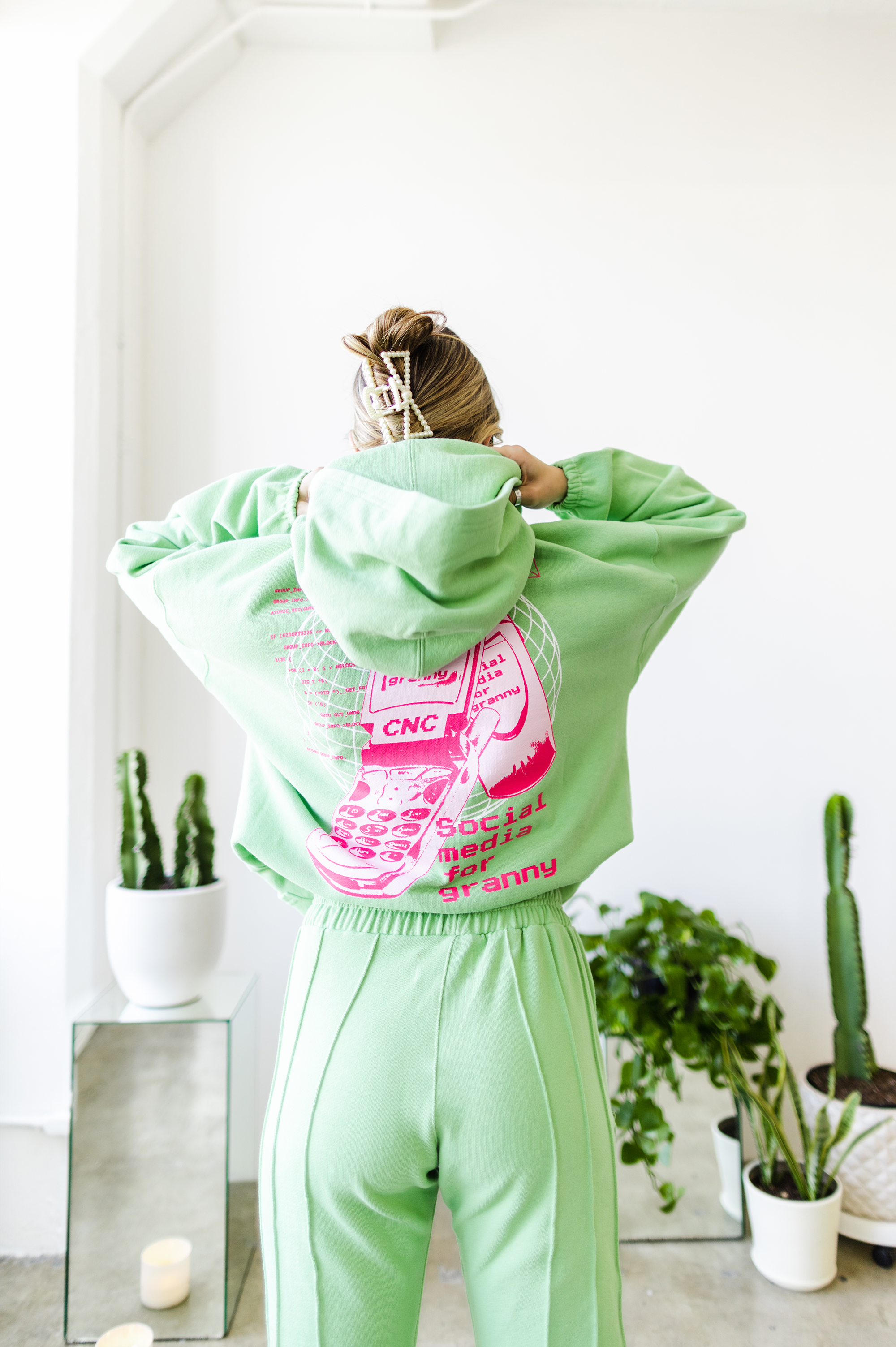Dial Up Hoodie | Pea-pod Jade