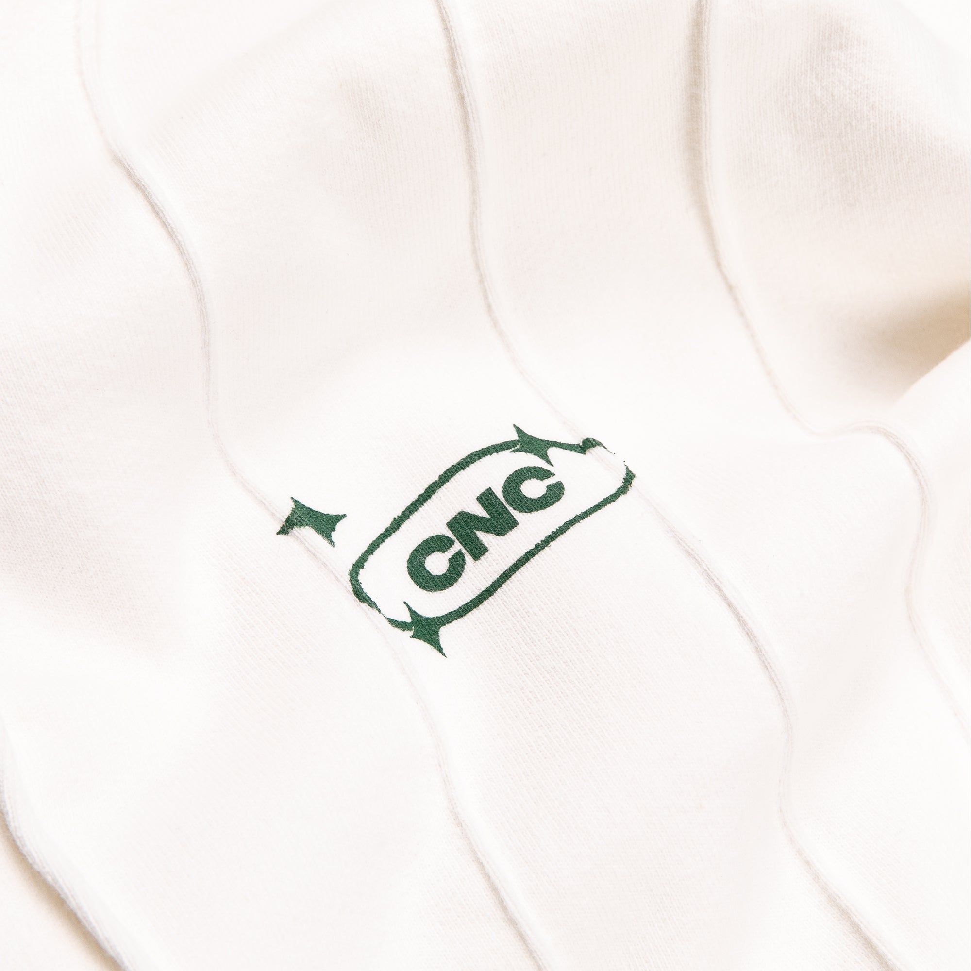 Pin-tuck Pinstripe Sweatpants | Ivory