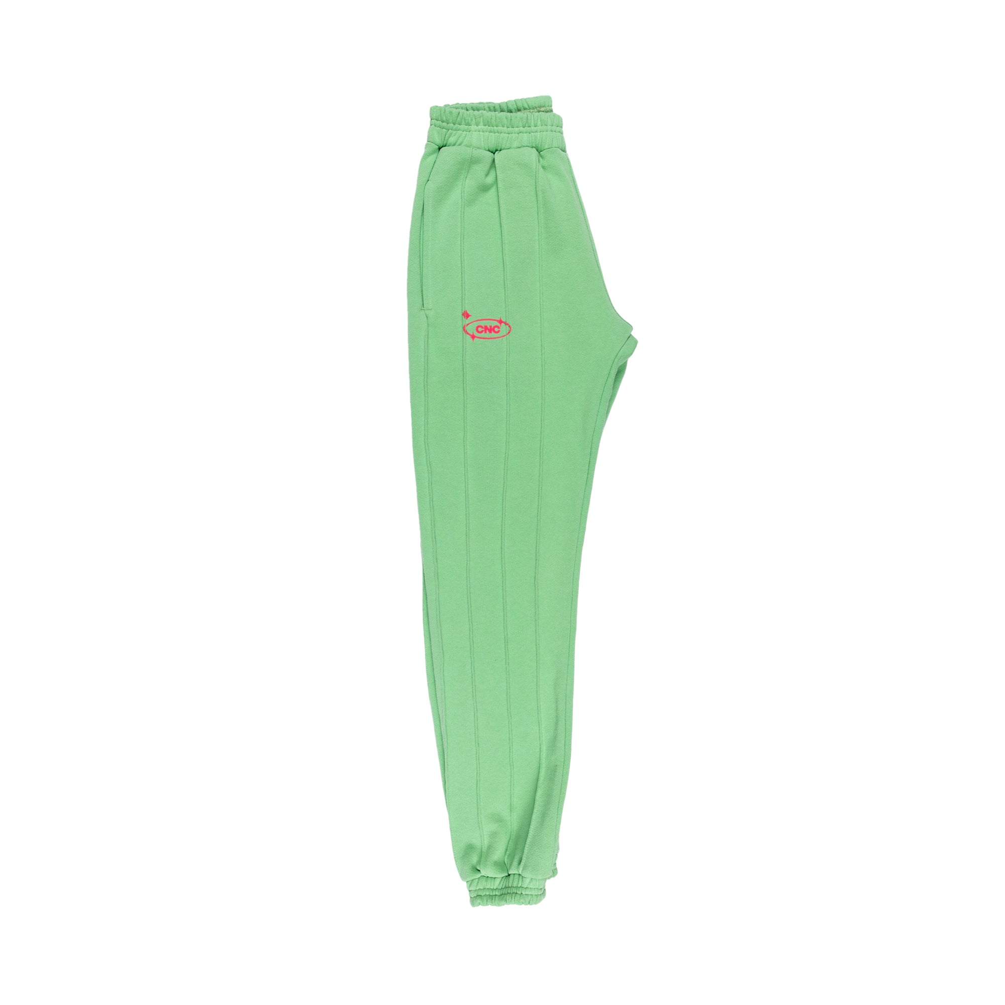 Pin-tuck Pinstripe Sweatpants | Pea-pod Jade