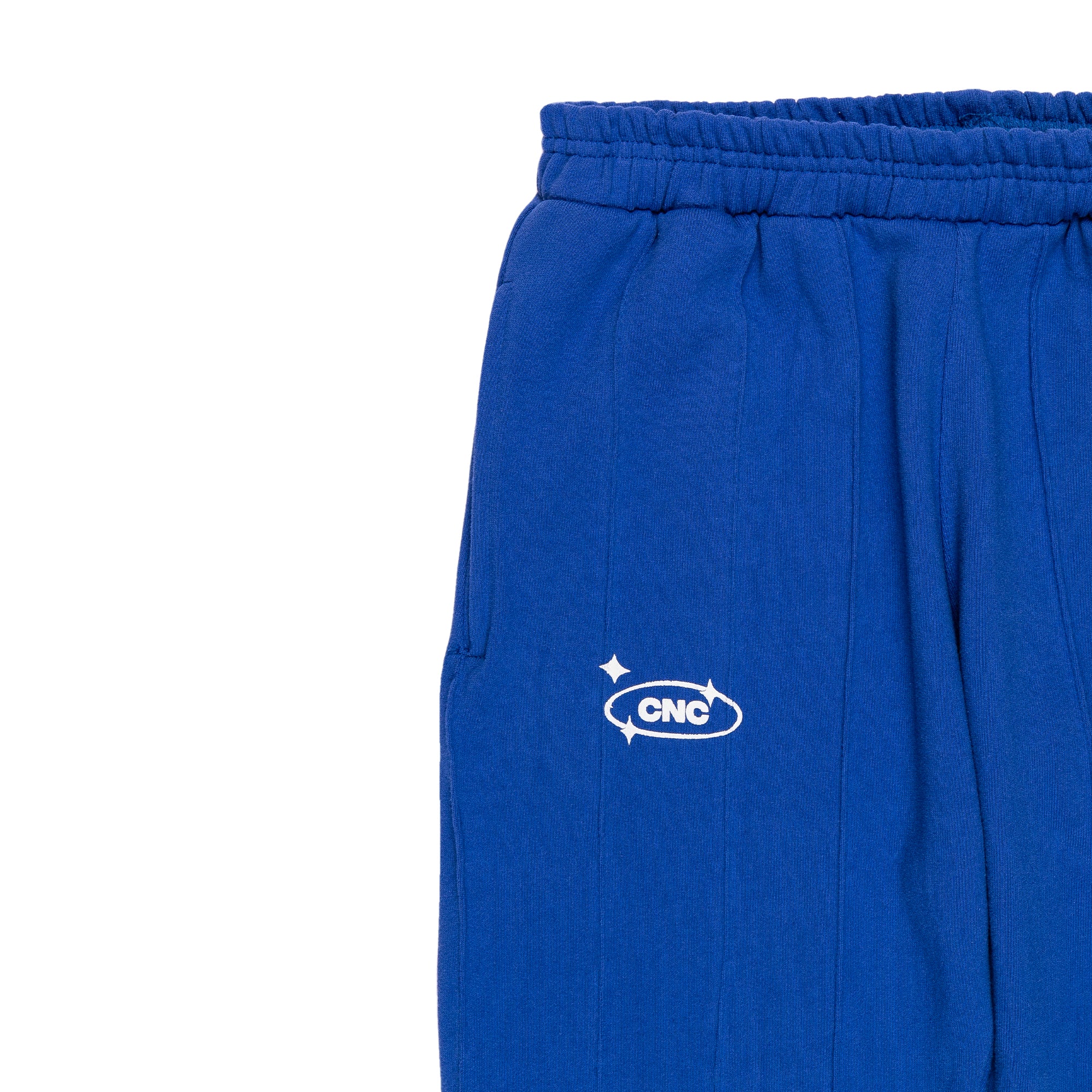 Pin-tuck Pinstripe Sweatpants | Cobalt Blue