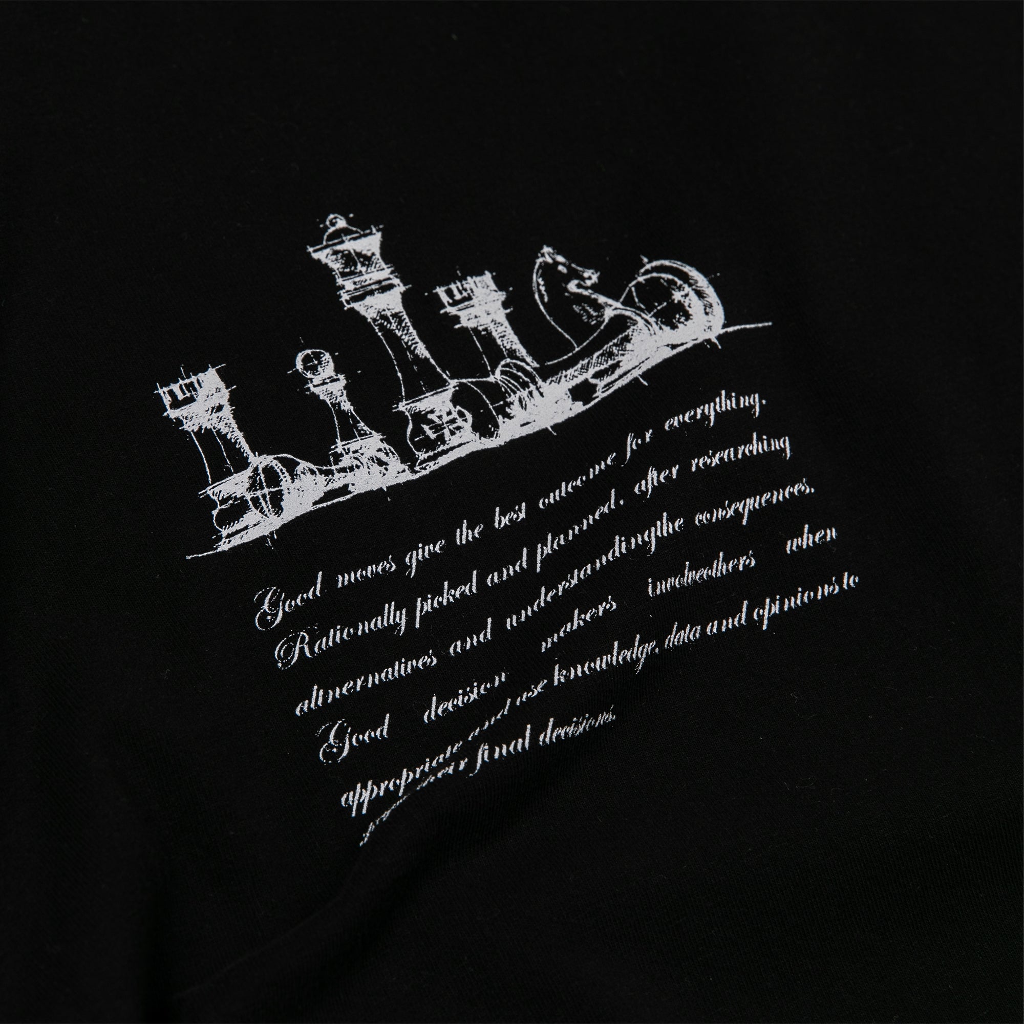 Chess Club T-Shirt | Jet Black